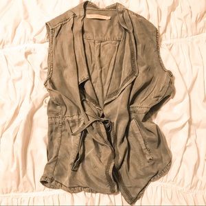 Max Jeans Olive Green Vest